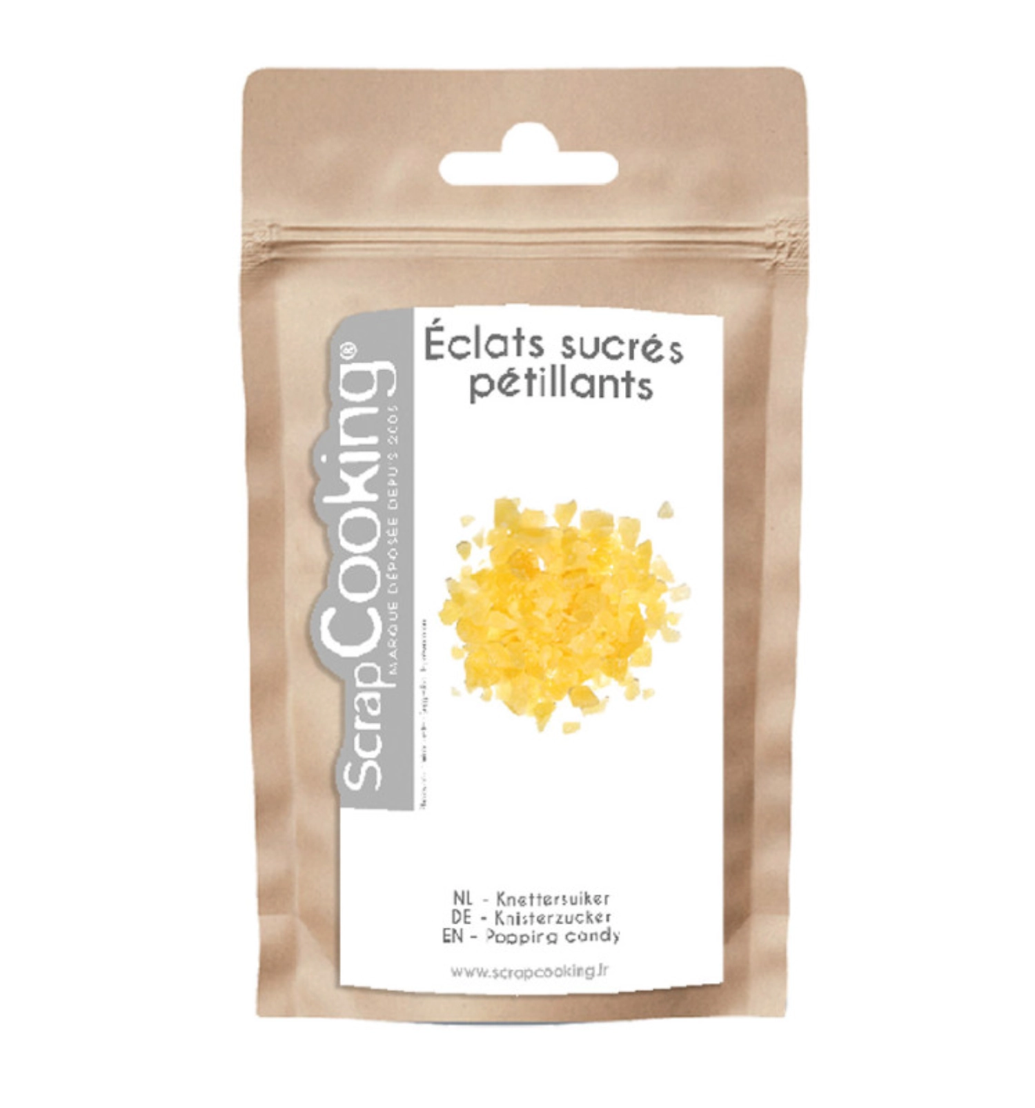 Knisterzucker gelb