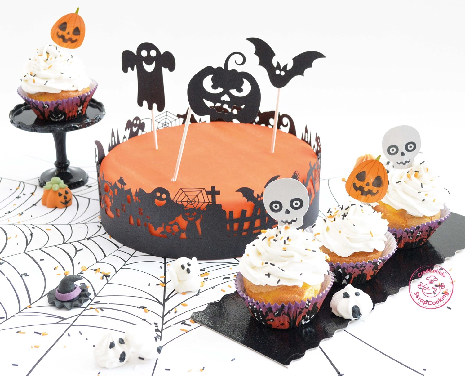 Déco gâteau halloween