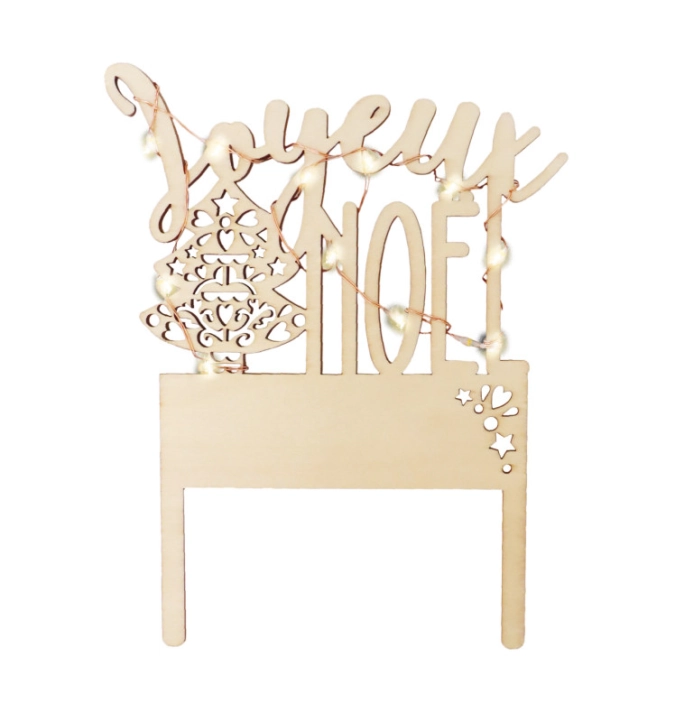 Cake Topper mit LED-Beleuchtung