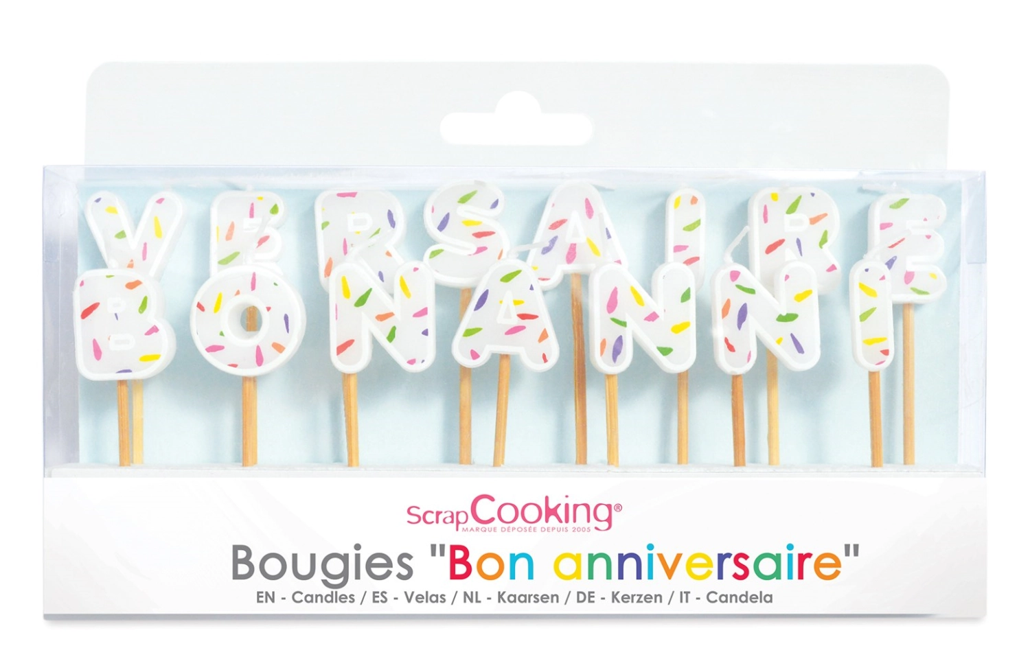 Set de 15 bougies bon anniversaire