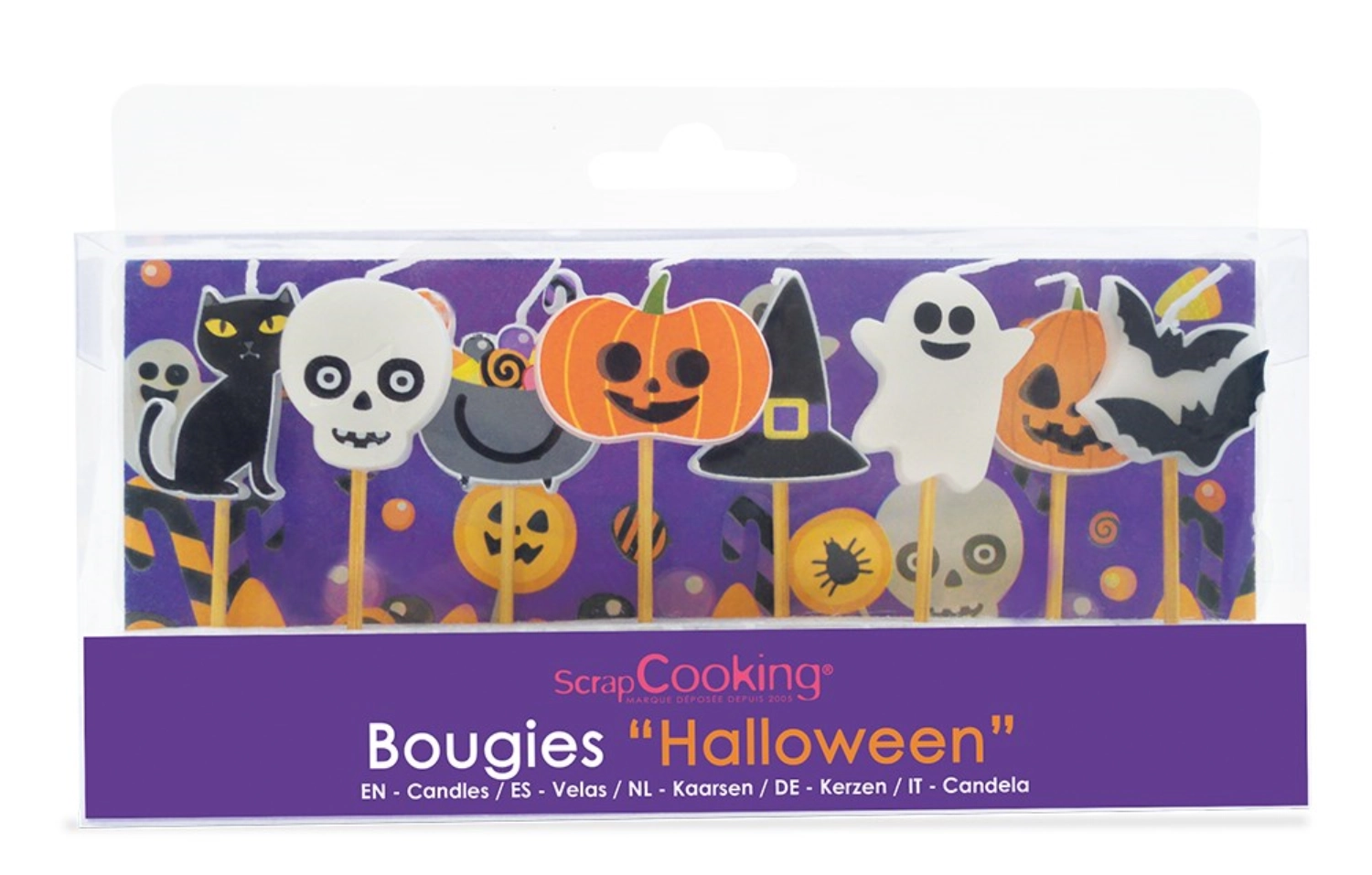 Set de 8 bougies halloween