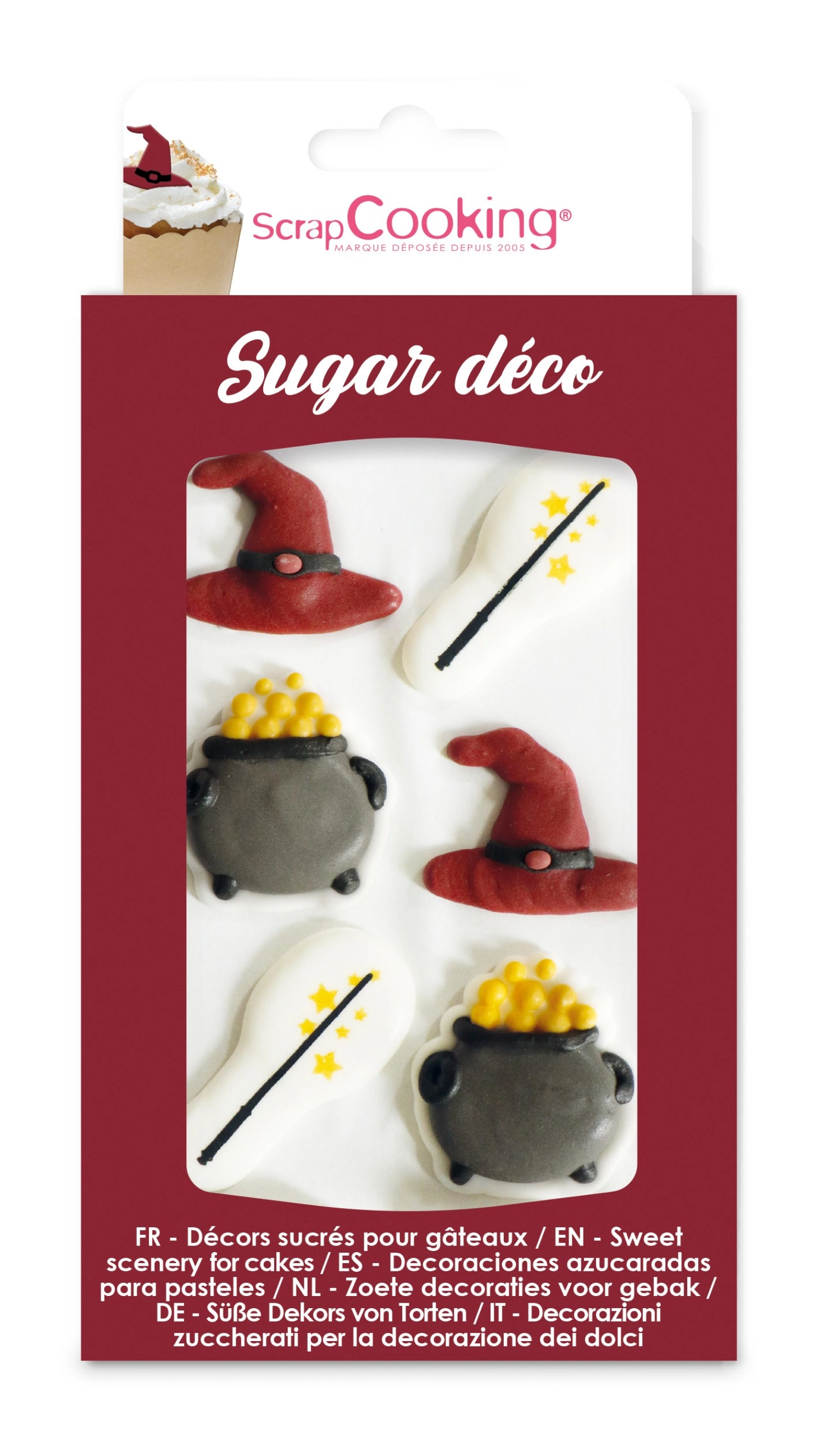 6 pcs. sucre décoratif magie