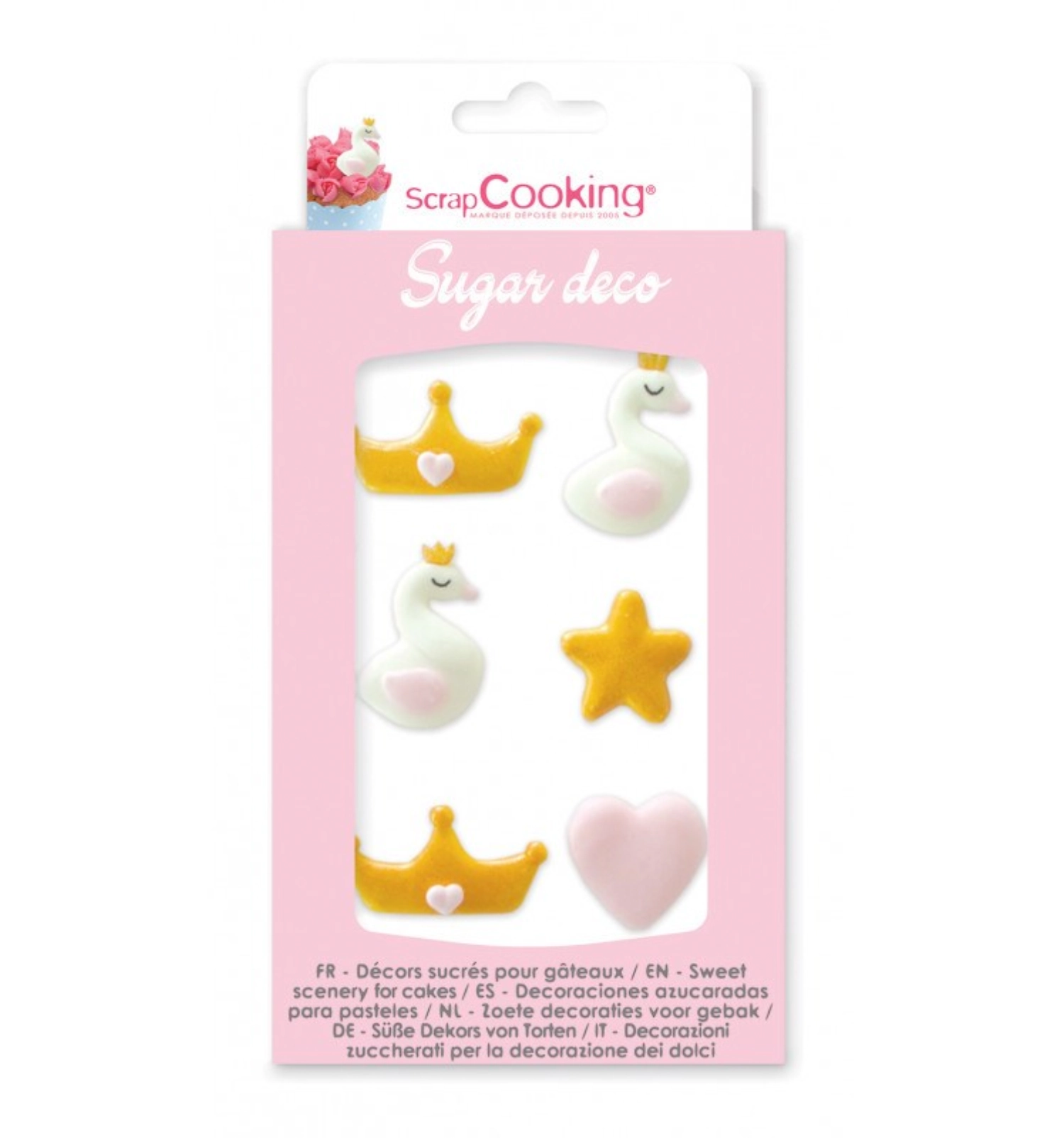 6 pcs. sucre déco princesse