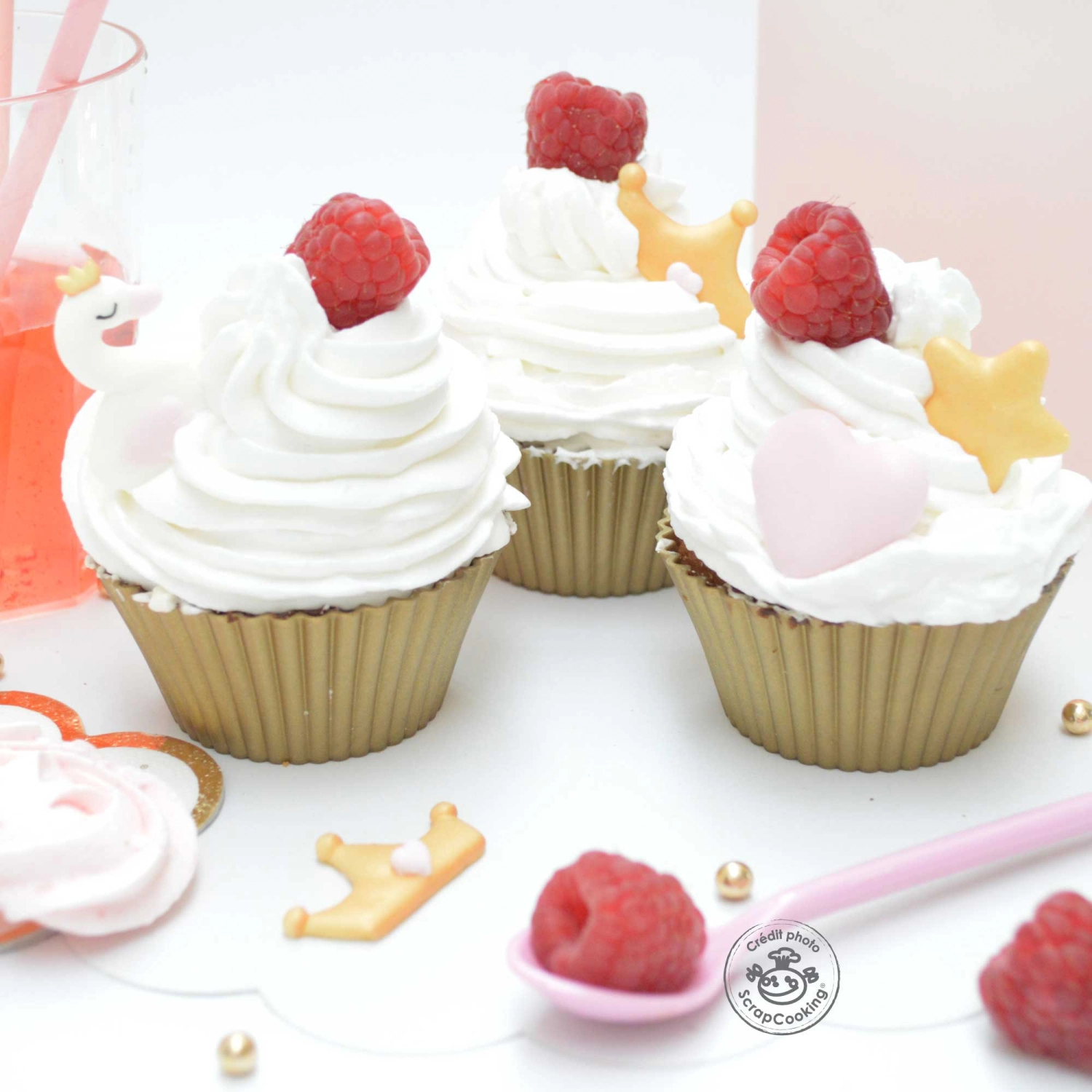 6 pcs. sucre déco princesse