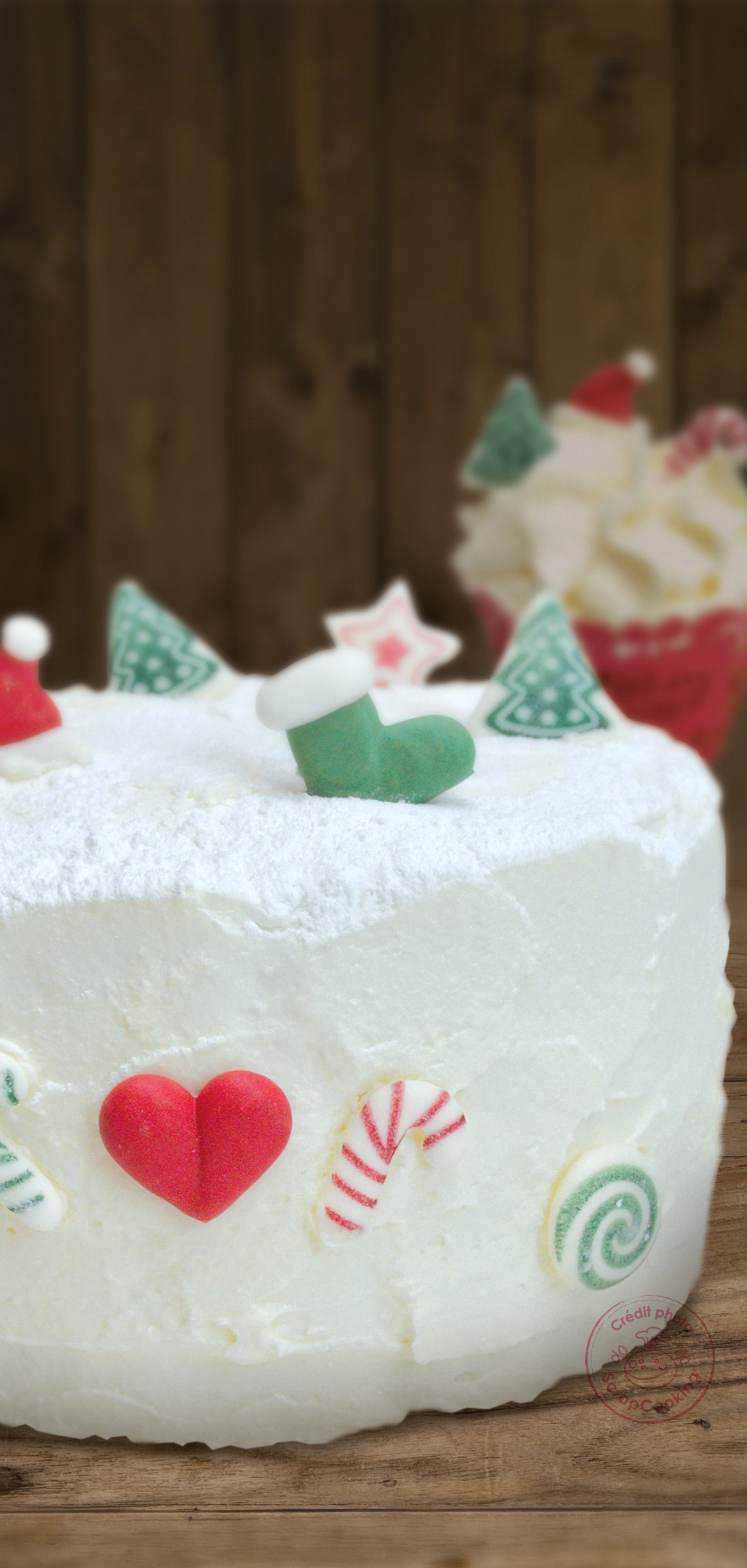 6 pcs. sucre déco père noël