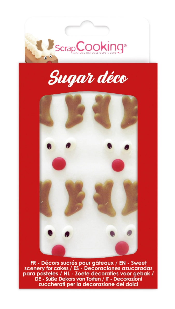 Décosucres têtes de rennes