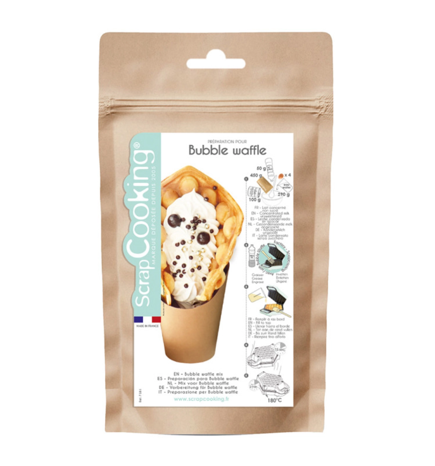 Fertigmischung für Bubble Waffeln