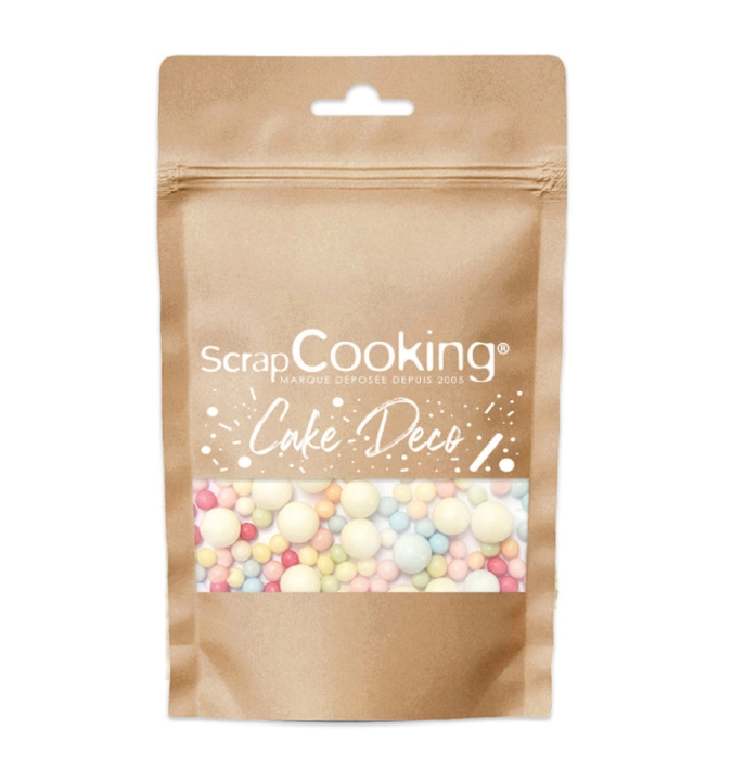 Perles de sucre déco bubbles multicolores 70g