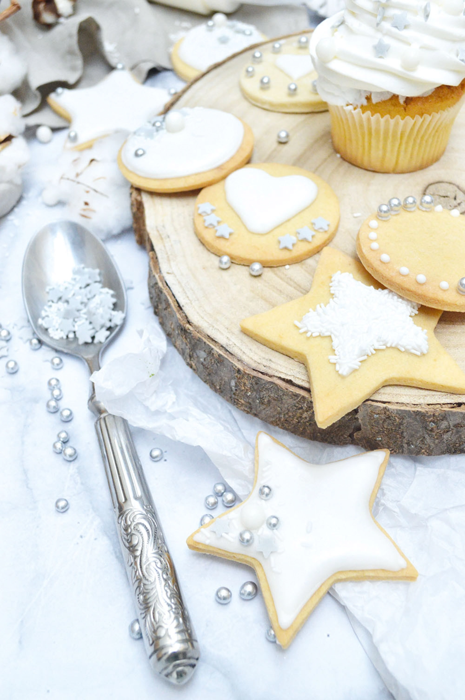 Zuckerstreusel Sterne und Perlen