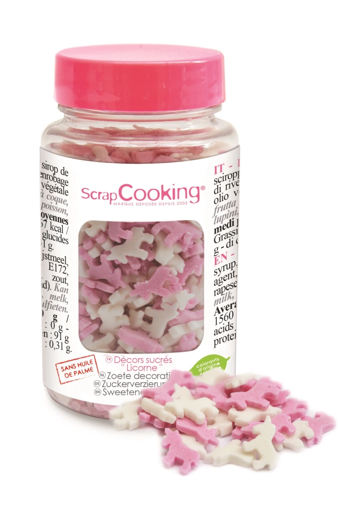 Zuckerstreusel Einhorn und Herz