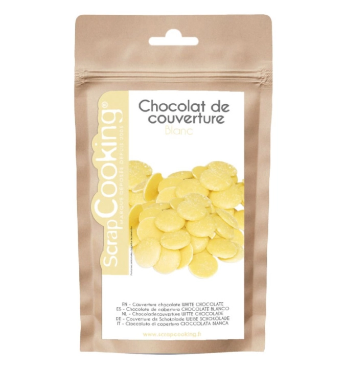 Couverture de chocolat blanc 190g