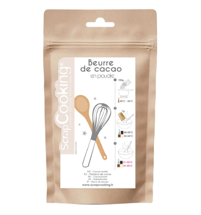 Sachet de beurre de cacao en poudre 80g