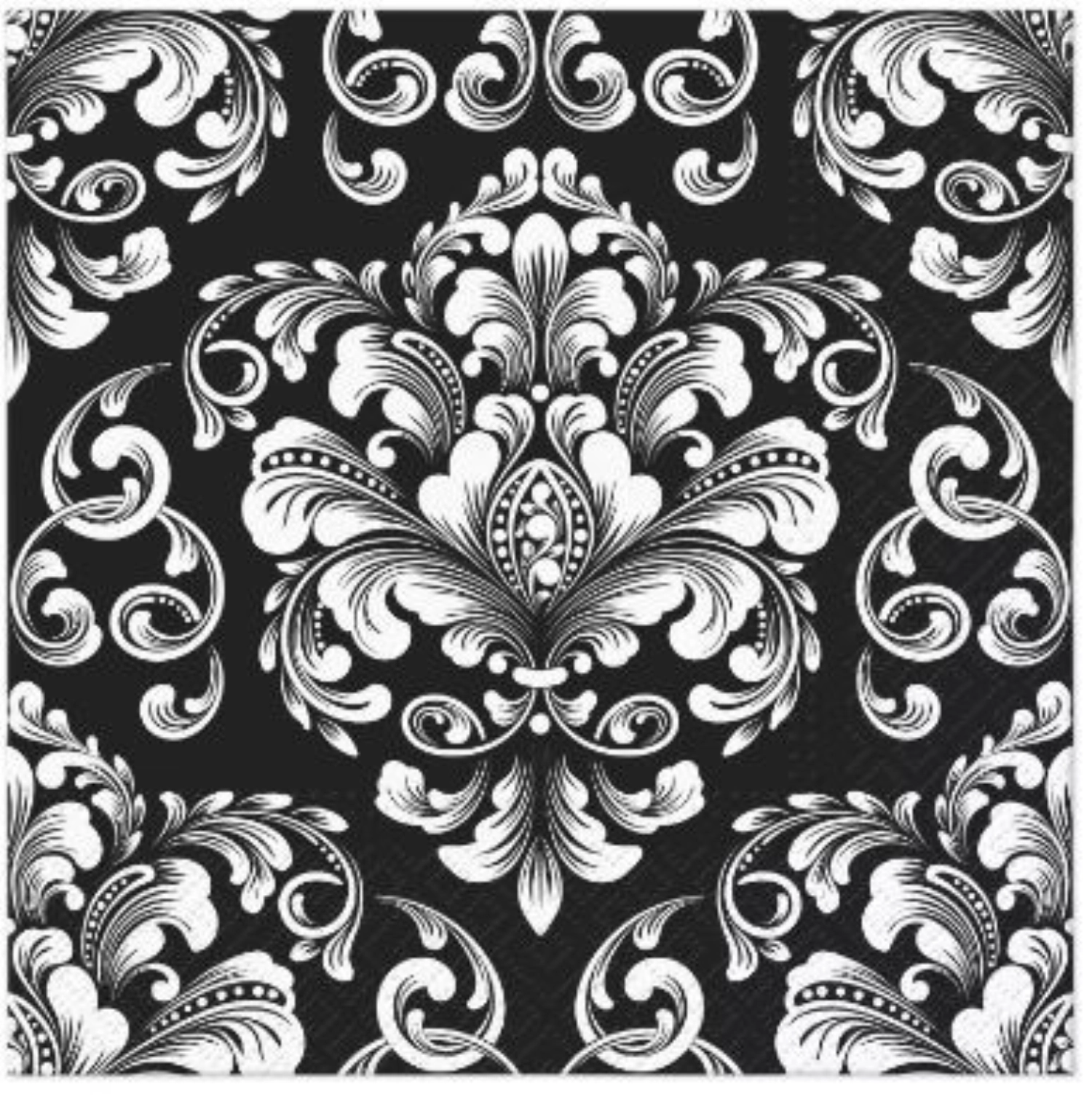 Serviettes Lunch 20x Beautiful Moments black , 33x33cm