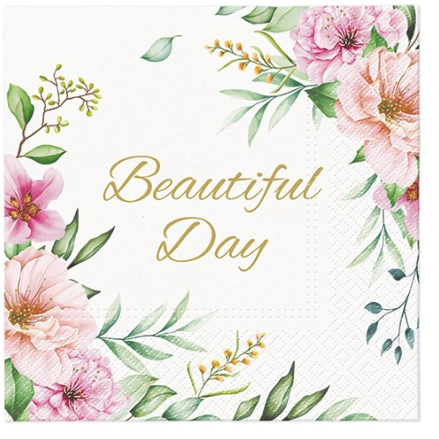 Servietten Lunch 20x Special Flowers, 33x33cm