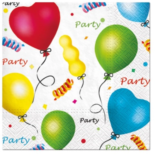 Serviettes lunch 20x party, 33x33cm