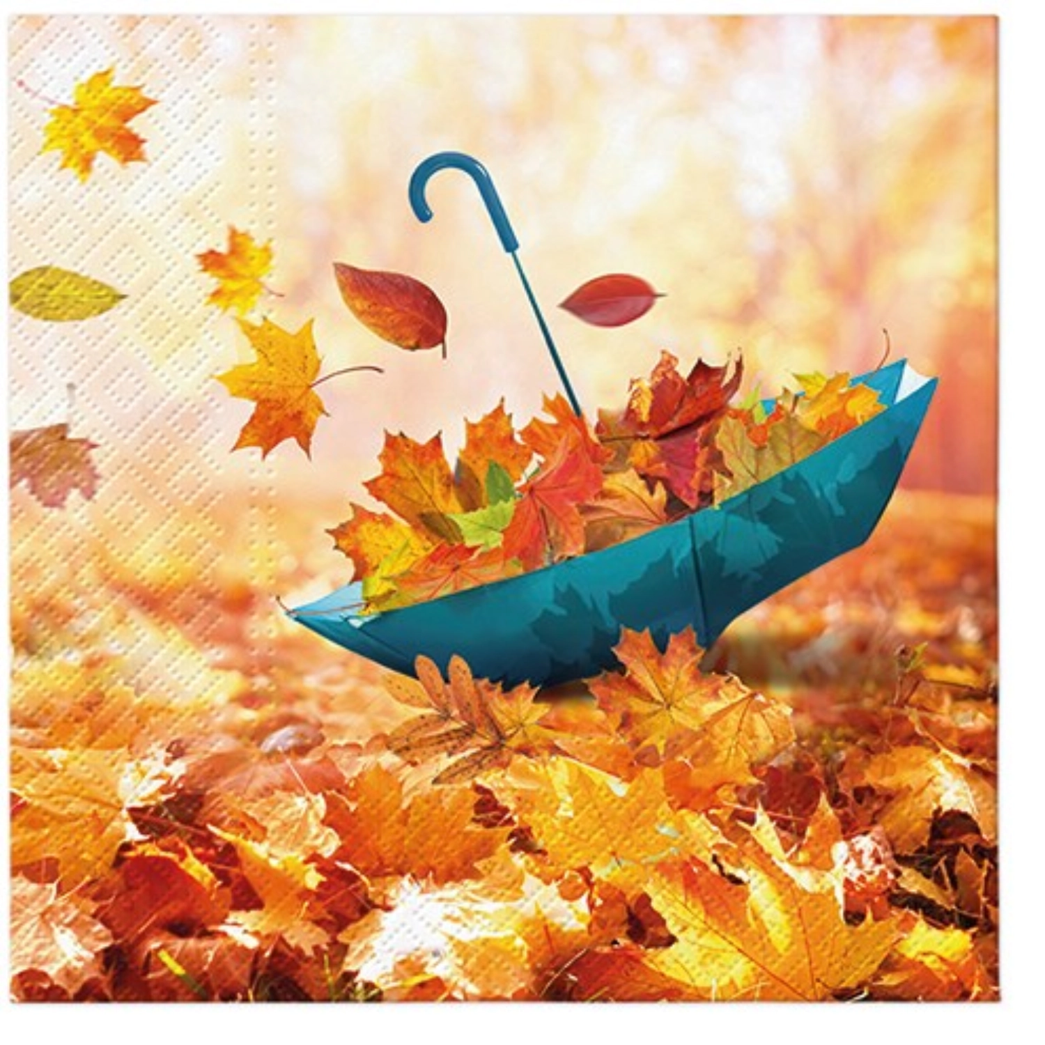 20pcs. Serviettes de table feuilles d'automne