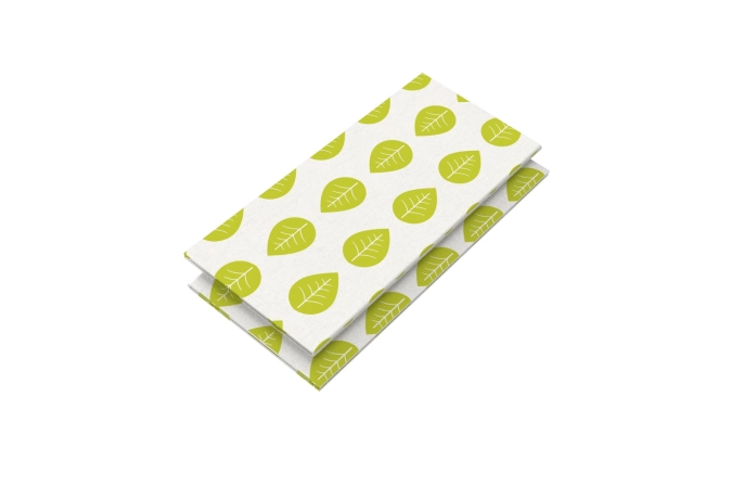 Lot de 2 chiffons éponges feuilles, réutilisables