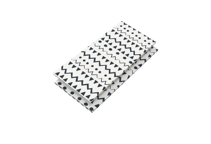 Lot de 2 chiffons éponges Ethno, réutilisables