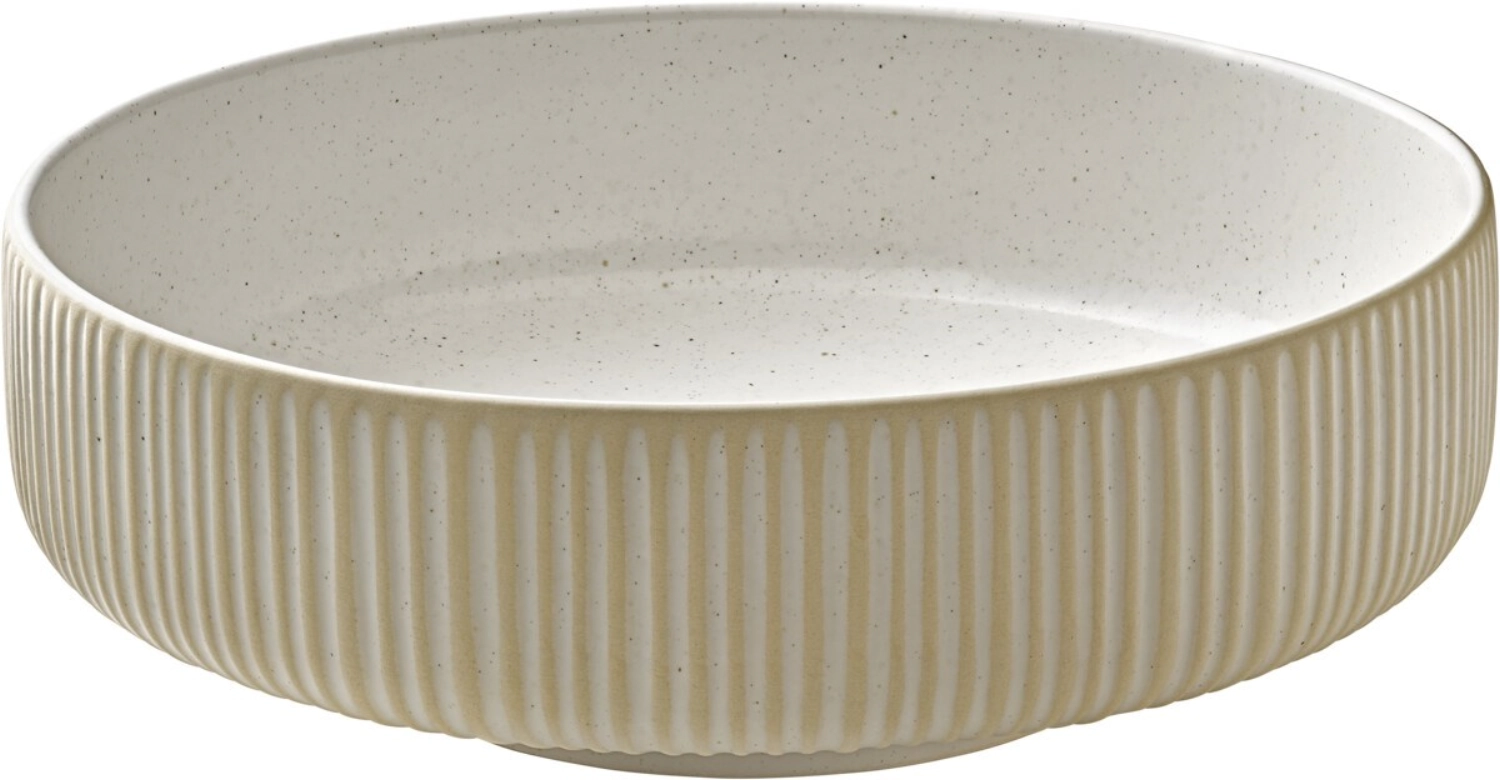 Playground nara plat rond relief blanc d21cm 1.46lt