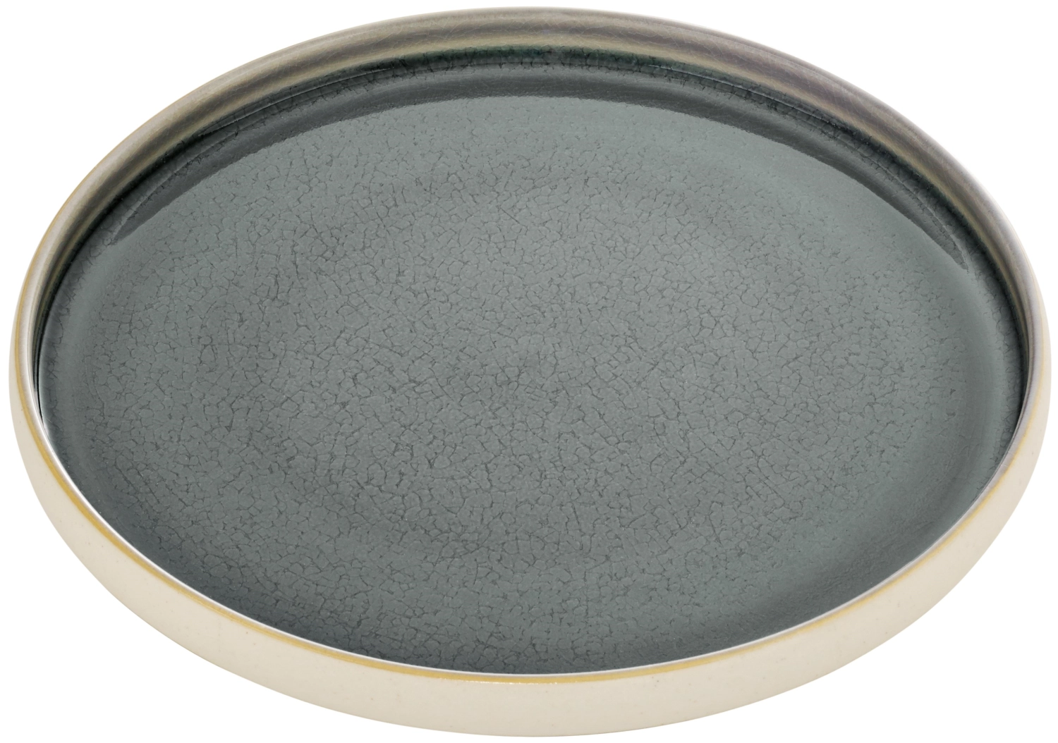 Nara plate flat round grey 27cm