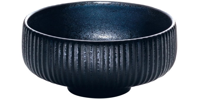 Playground nara bowl relief noir d12cm 0.33lt h5.6cm