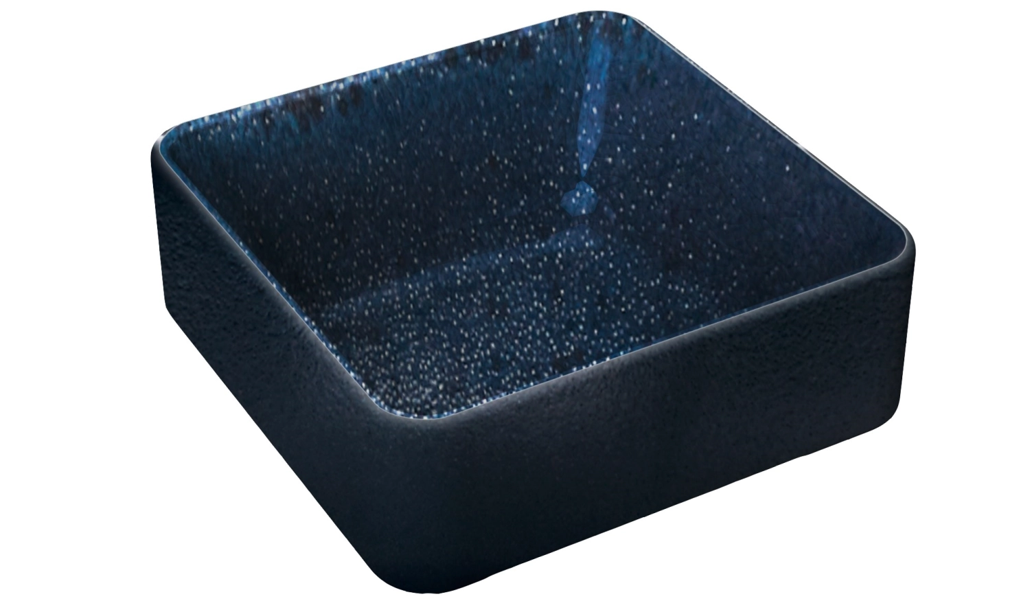 Nara bowl deep square black 9x9cm