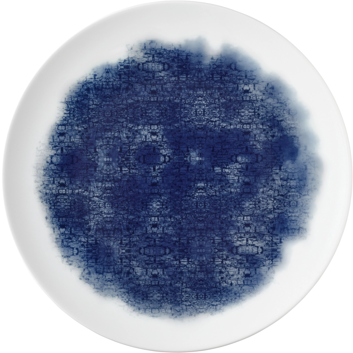 Unlimited Patching Blue Ink Assiette plate ronde coup 32cm