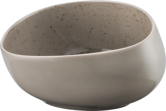 Pottery Unique Lightgrey Schale asymmetrisch 13cm 0.33lt