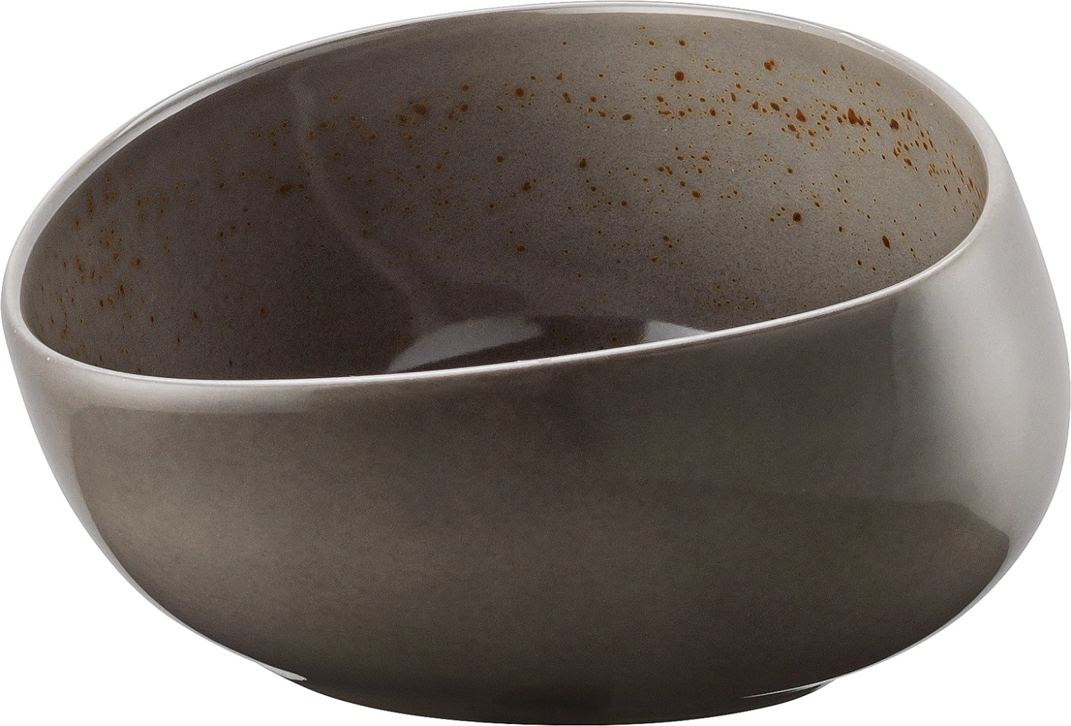 Pottery Unique Darkgrey Bol asymétrique 13cm 0.33lt