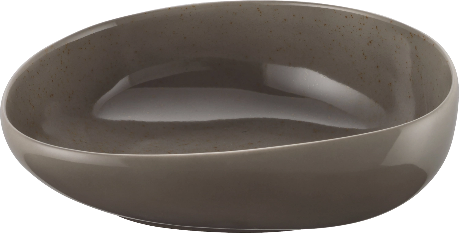 Pottery Unique Darkgrey Bol asymétrique 30cm 3lt