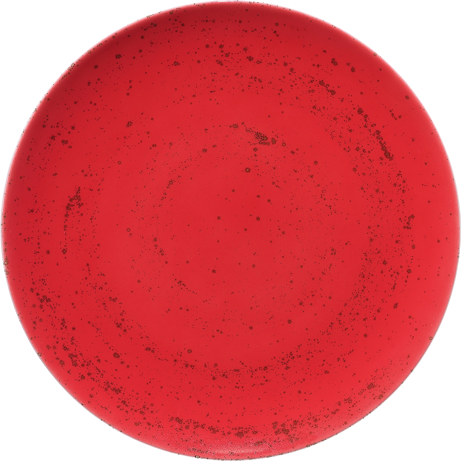 Pottery Unique Red Assiette plate ronde coupe 26cm