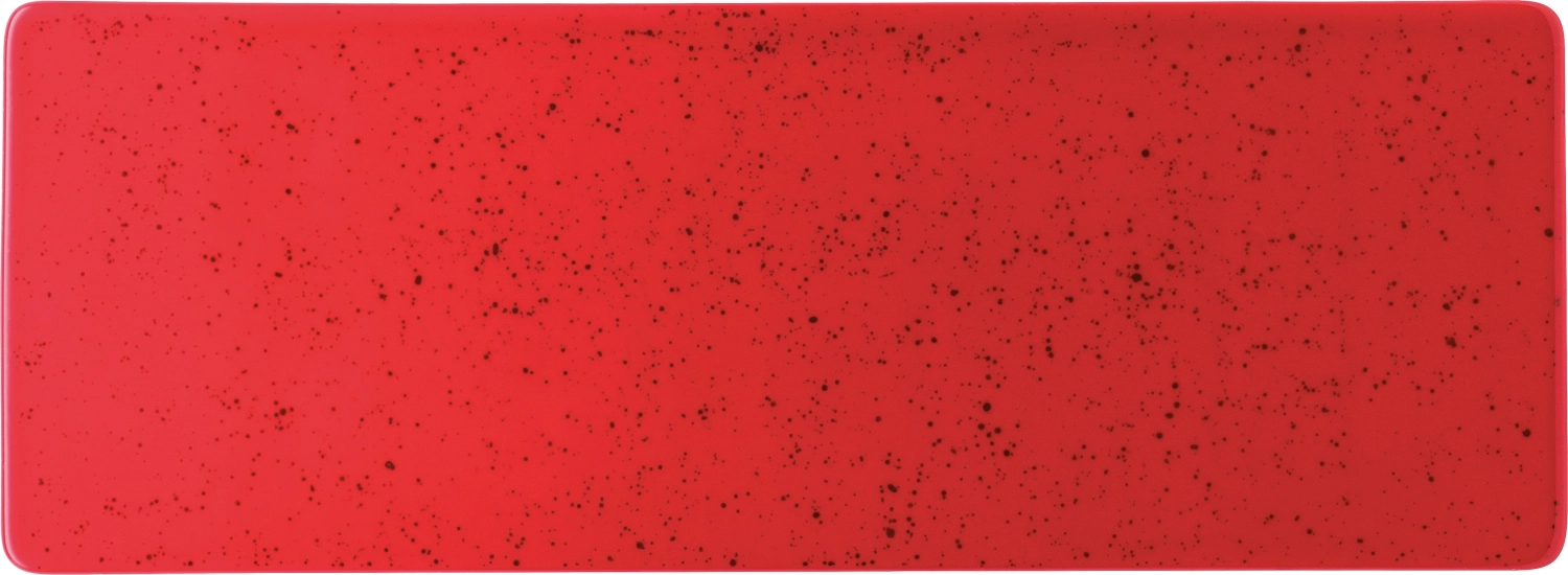 Pottery Unique Red Plateau rectangulaire 30x11cm