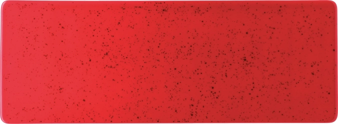 Pottery Unique Red Plateau rectangulaire 30x11cm