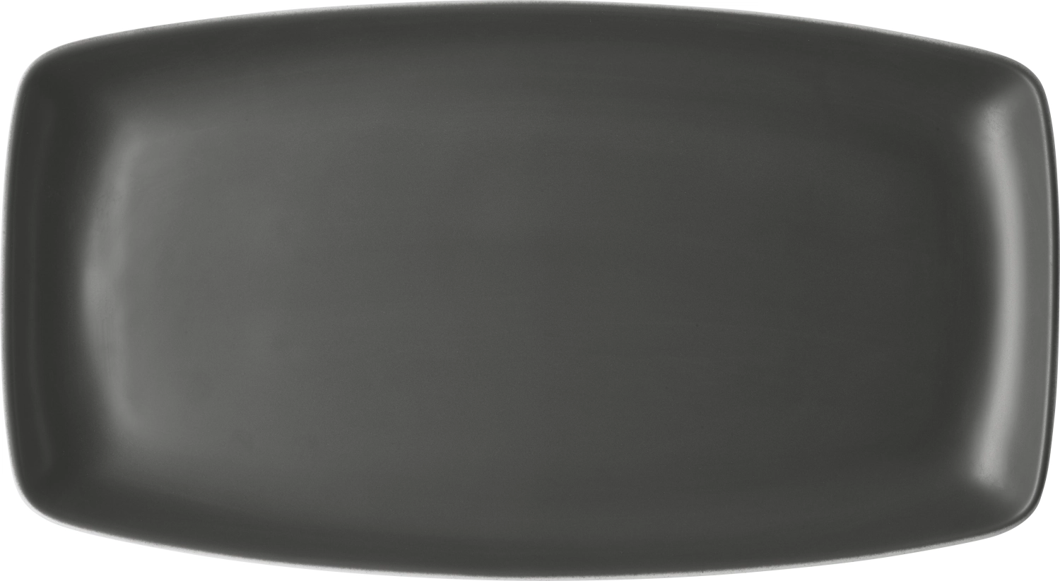 Pottery Frosted Black Plat rectangulaire 36x20cm