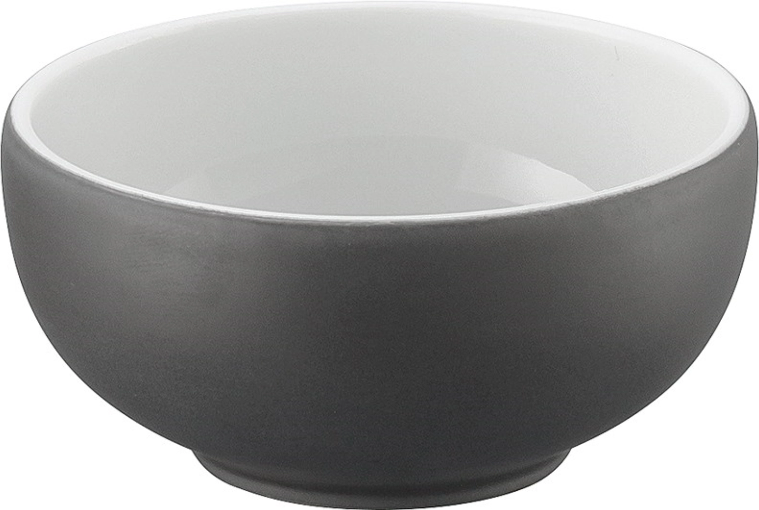 Pottery Frosted Black Bol rond 7cm 0.07lt
