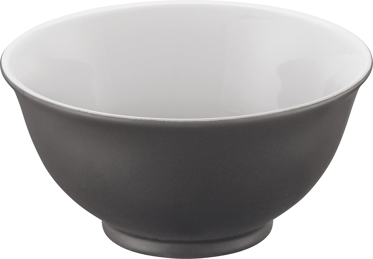 Pottery Frosted Black bol rond 13cm 0.3lt