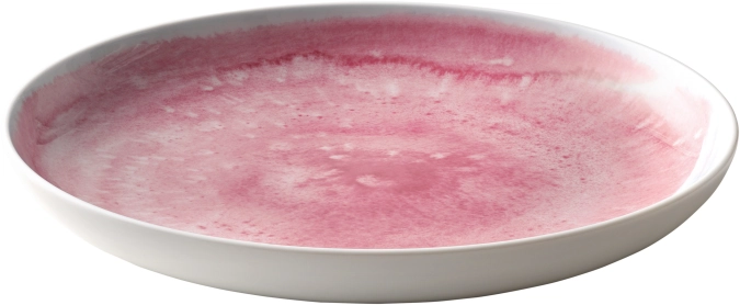 Unlimited Pink Whirl Assiette plate ronde coupe 28cm