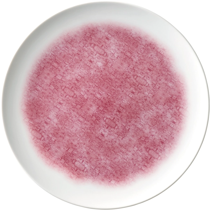 Unlimited Patching Pink Assiette plate ronde coupe 15cm