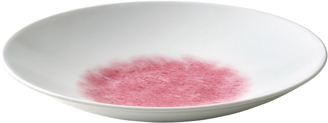 Unlimited Patching Pink Assiette creuse ronde coupe 30cm