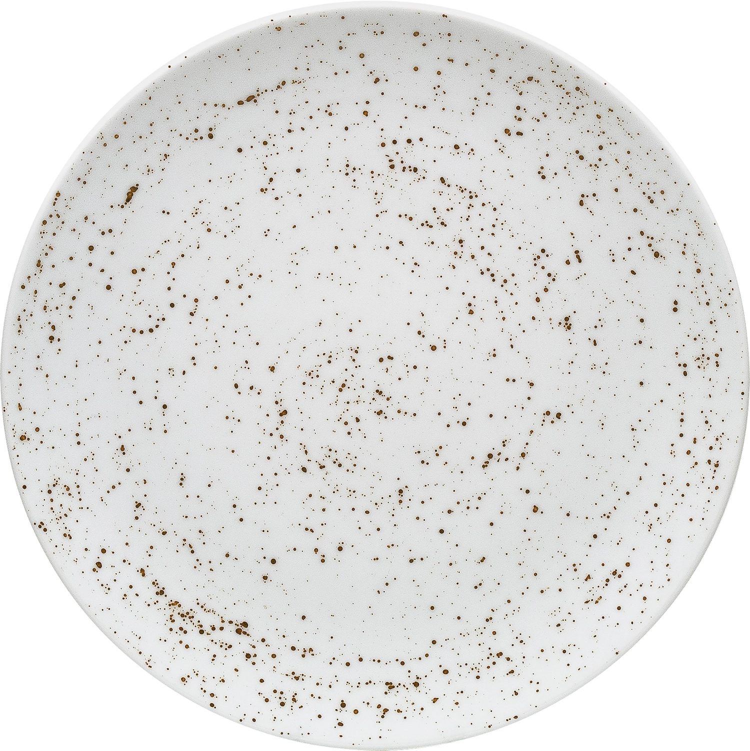 Pottery Unique white Assiette plate ronde coupe 15cm