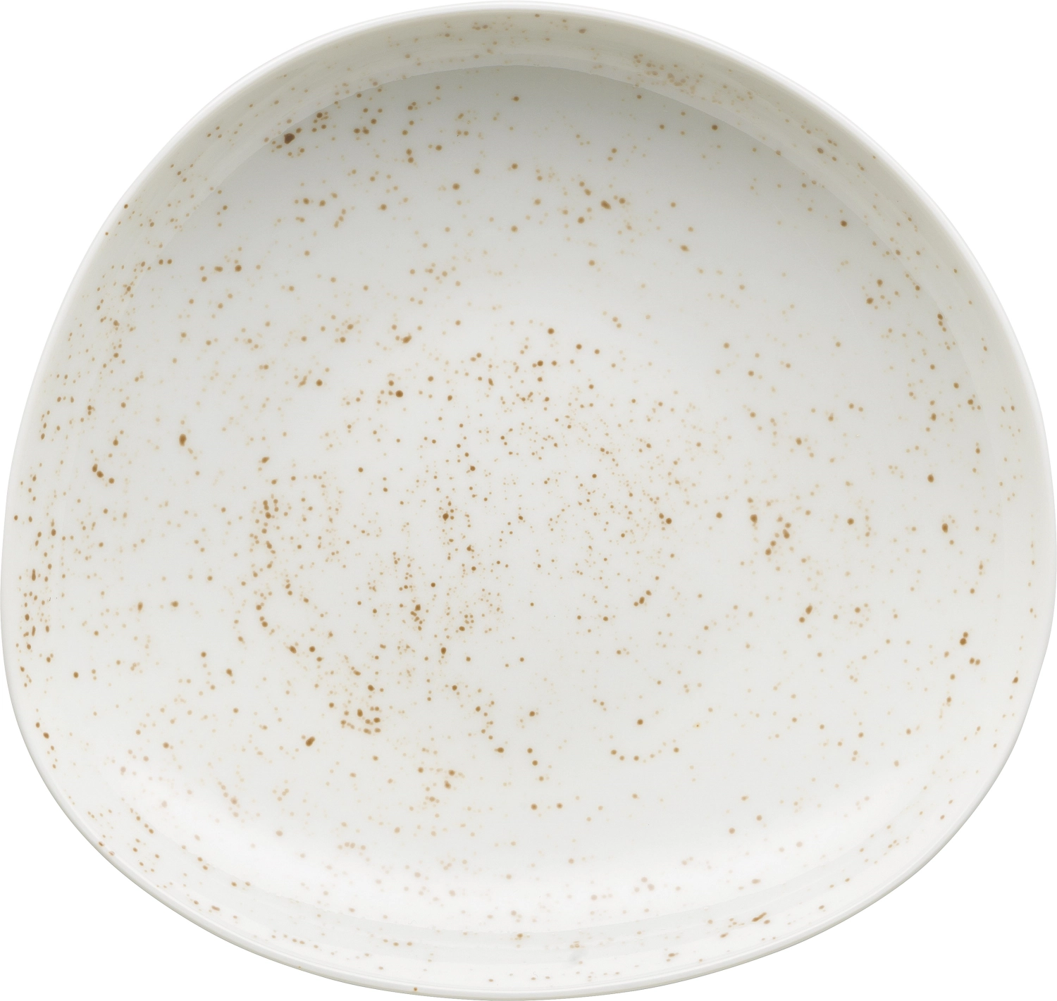 Pottery Unique white Teller tief asymmetrisch coupe 28cm