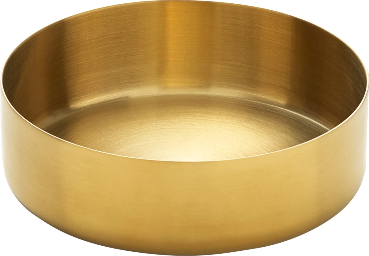 Bowl gold coloured medium 10cm pvdcoated