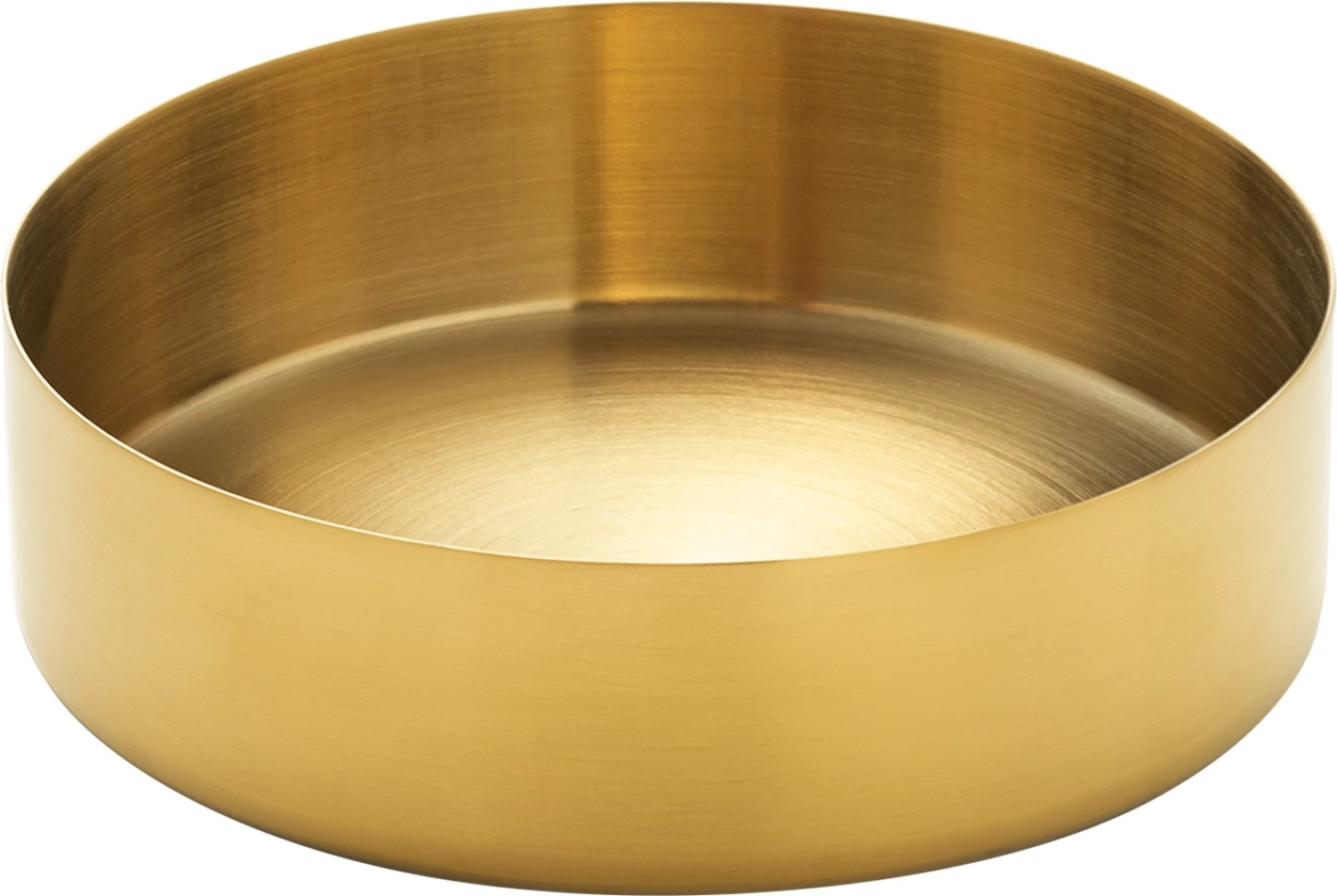 Bowl gold coloured large 13cm pvd coated