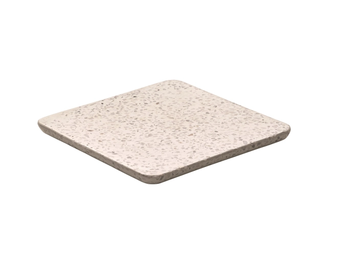 Terrazzo platter light 18x18cm