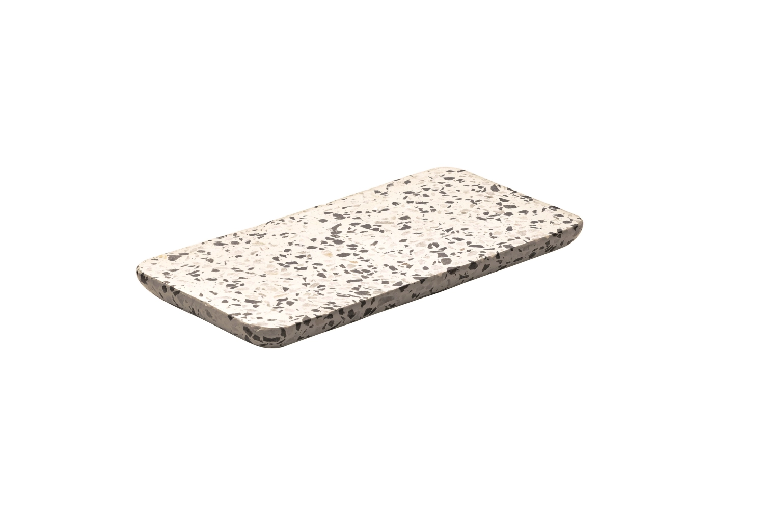 Terrazzo platter dark 18x9cm
