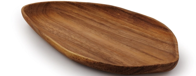 Mini deep dish leaf 13x7cm