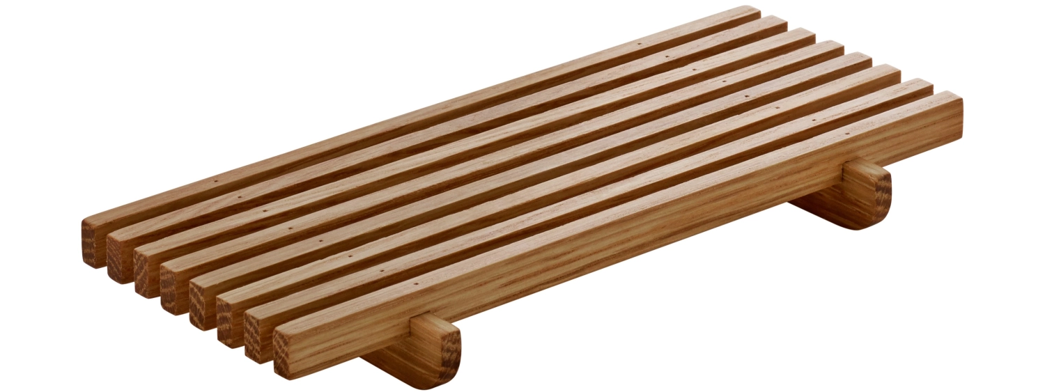 Playground grille ramasse-miettes carrée chêne 18x9cm h2cm