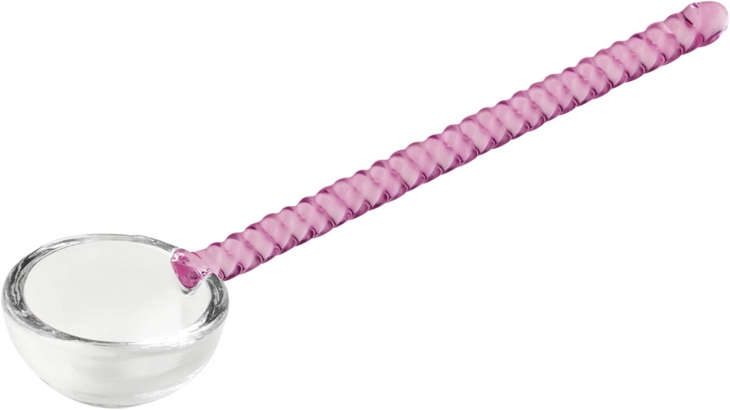 Playground Spoons Cuillère en verre 14cm motif clair rosé
