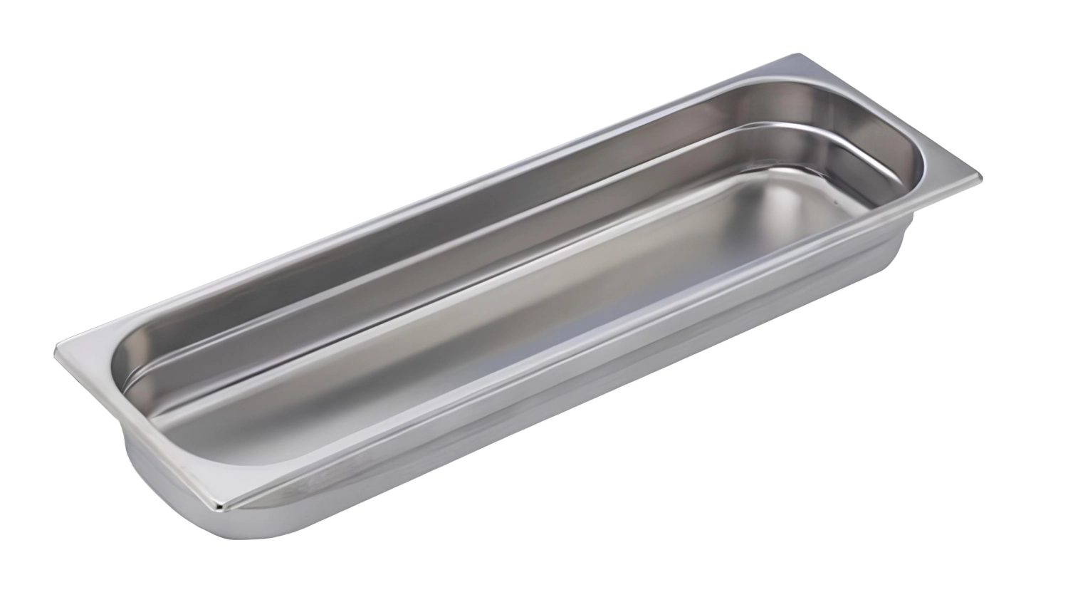 Bac gn 2/4 65 acier inoxydable 53x16.2cm h6.5cm