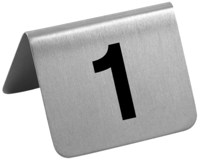 Plaque de table numéros 49 - 60